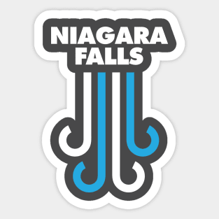 Niagara Falls Retro Design Sticker